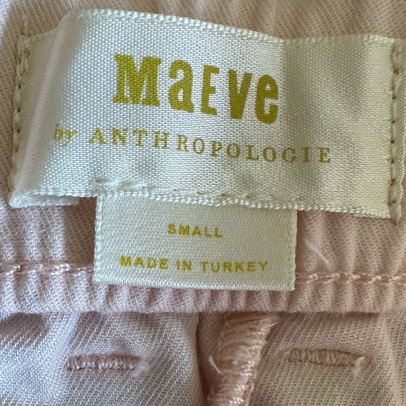 NWT Anthropologie wide-leg utility culottes in rose pink by Maeve. - Picture 5 of 8